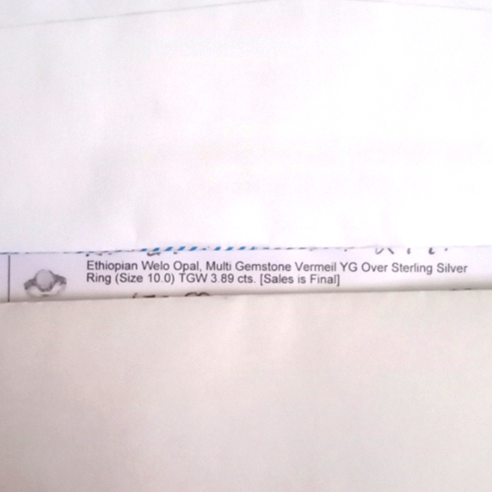 ETHIOPIAN WELP OPAL, MULTI -GEM STONE RING - Picture 6 of 6